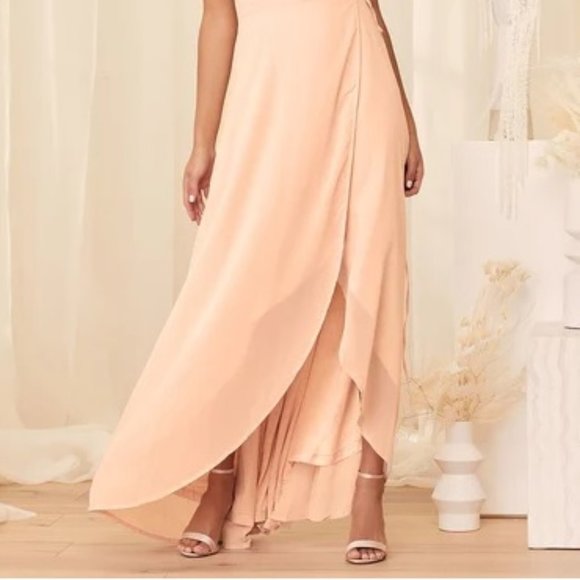 High-Low Maxi Wrap Dress - Picture 5 of 10